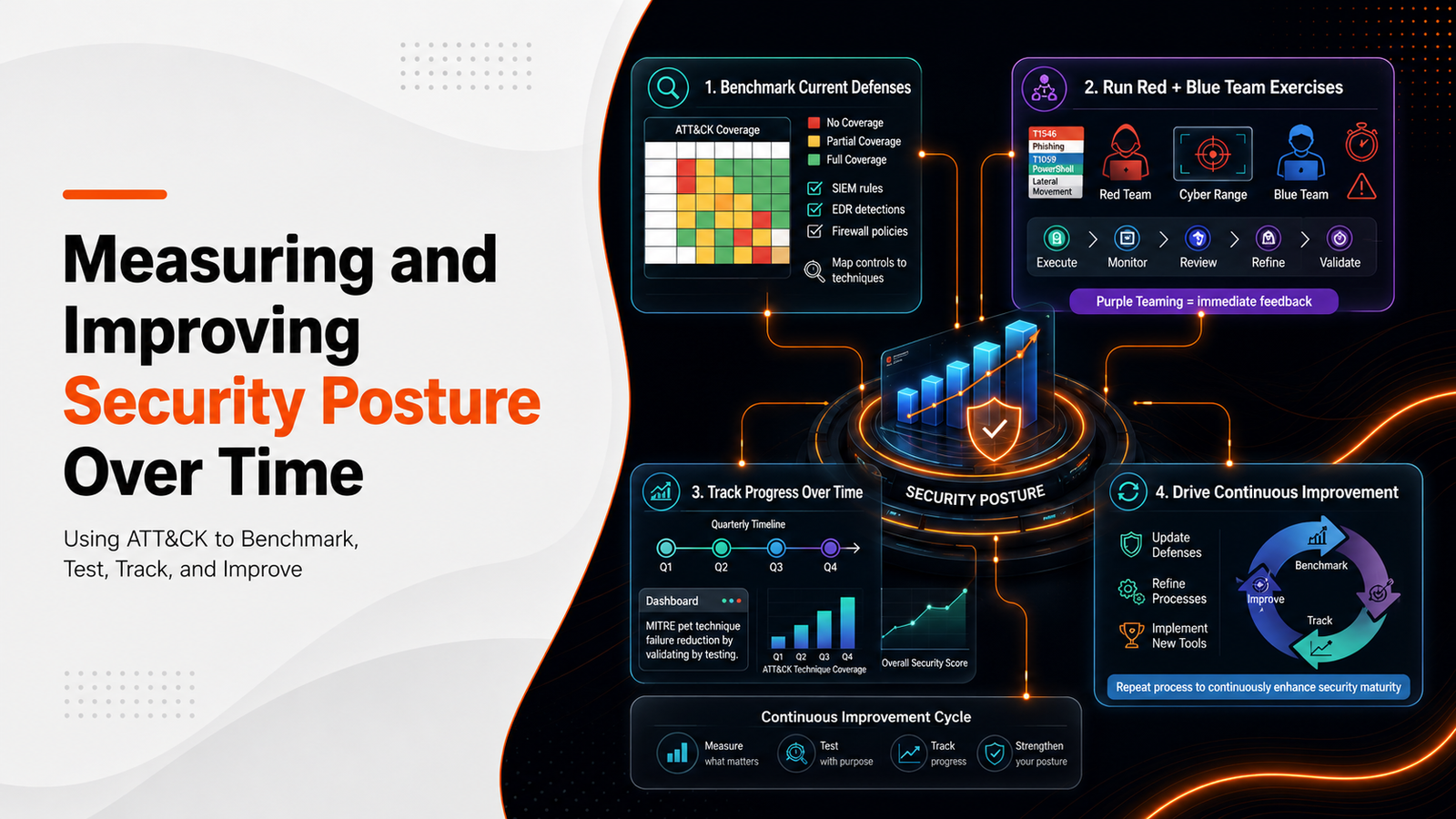 Measuring and improving security posture using ATT&CK